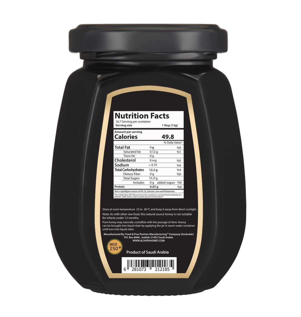 AlShifa Manuka Honey (Mgo 250+) - 250gm/6pk