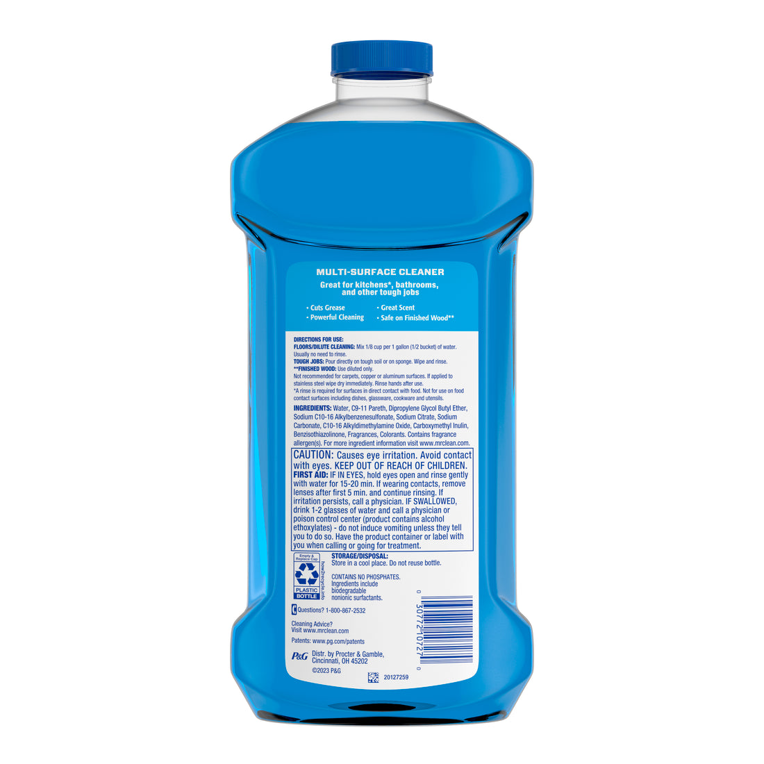 Mr. Clean All Purpose Cleaner Floor Cleaner For Mopping Cleaning Liquid Unstopables - 41oz/4pk