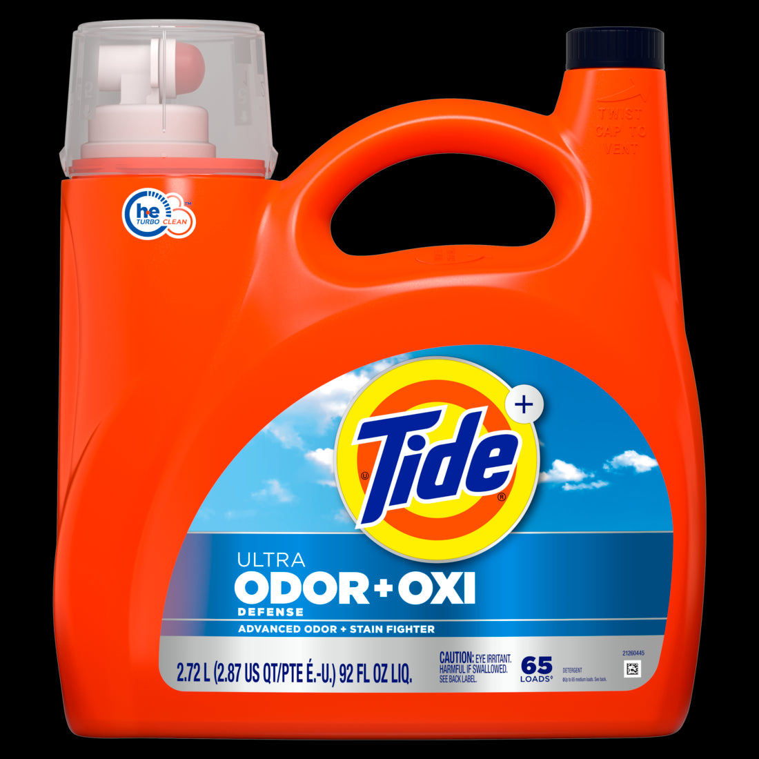 Tide Ultra Odor Defense Plus Oxi Liquid Laundry Detergent 65 Loads Advanced Odor and Stain Fighting Laundry Detergent Liquid - 92oz/4pk