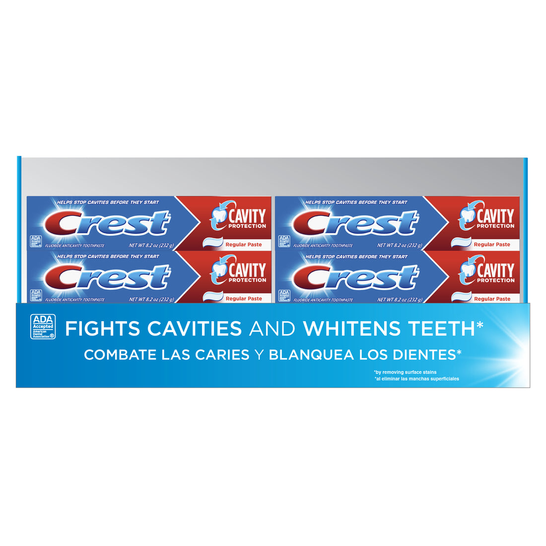 Crest Cavity Regular Toothpaste Tray - 4x8.2oz/10pk