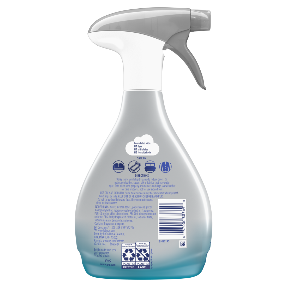 Febreze Odor-Fighting Fabric Refresher Heavy Duty Crisp Clean - 16.9oz/6pk