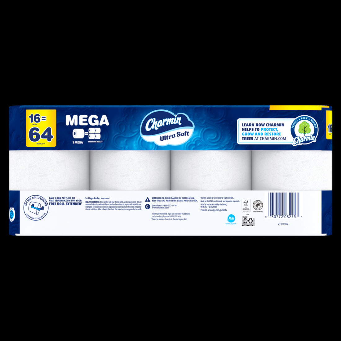 Charmin Ultra Soft Toilet Paper Mega Rolls 224 sheets per roll - 16ct/1pk