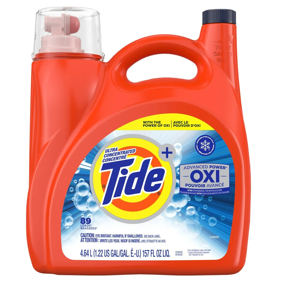 Tide HE Ultra Concentrate OXI Advanced Power Liquid Laundry Detergent 89 Wash Loads - 157oz/4pk
