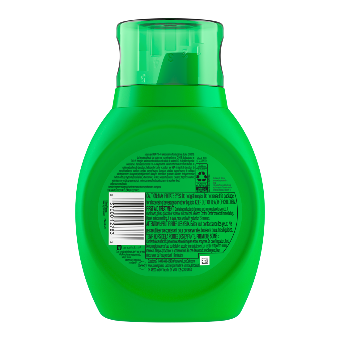 Gain Liquid Laundry Detergent Original Scent 17 Loads Freshness + Odor Fighting High Efficiency Washing Machine Iquid Cleaning Soap - 25oz/6pk
