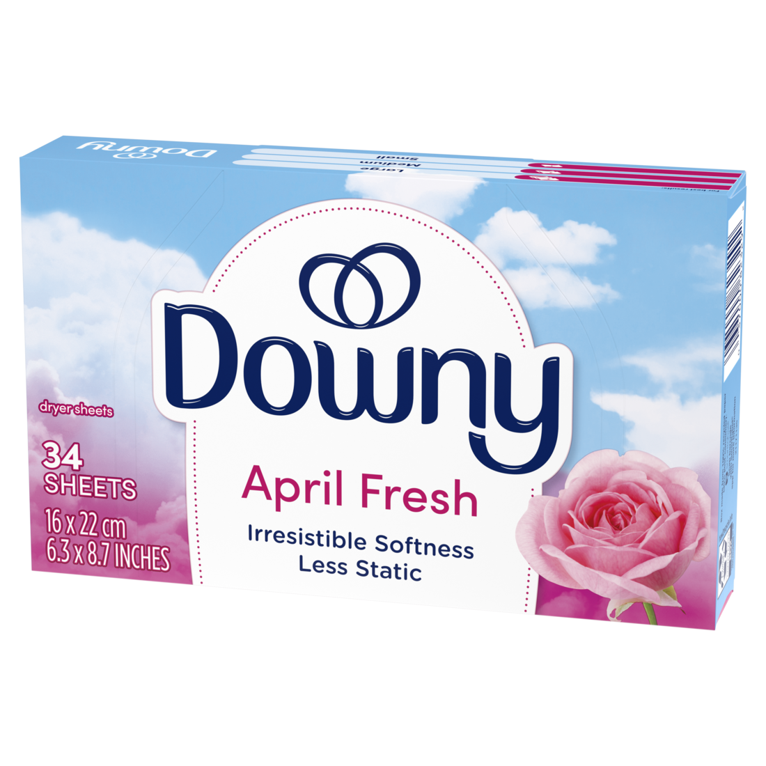 Downy April Fresh Fabric Softener Dryer Sheets - 34ct/12pk