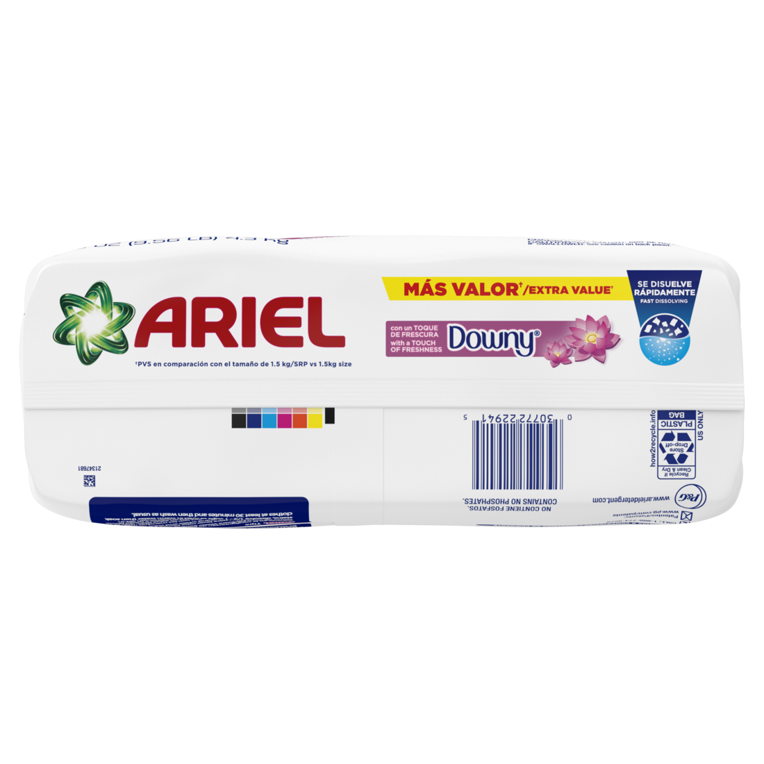 Ariel with a Touch of Downy Freshness Powder Laundry Detergent 4.3kg 96 Loads - 153oz/2pk