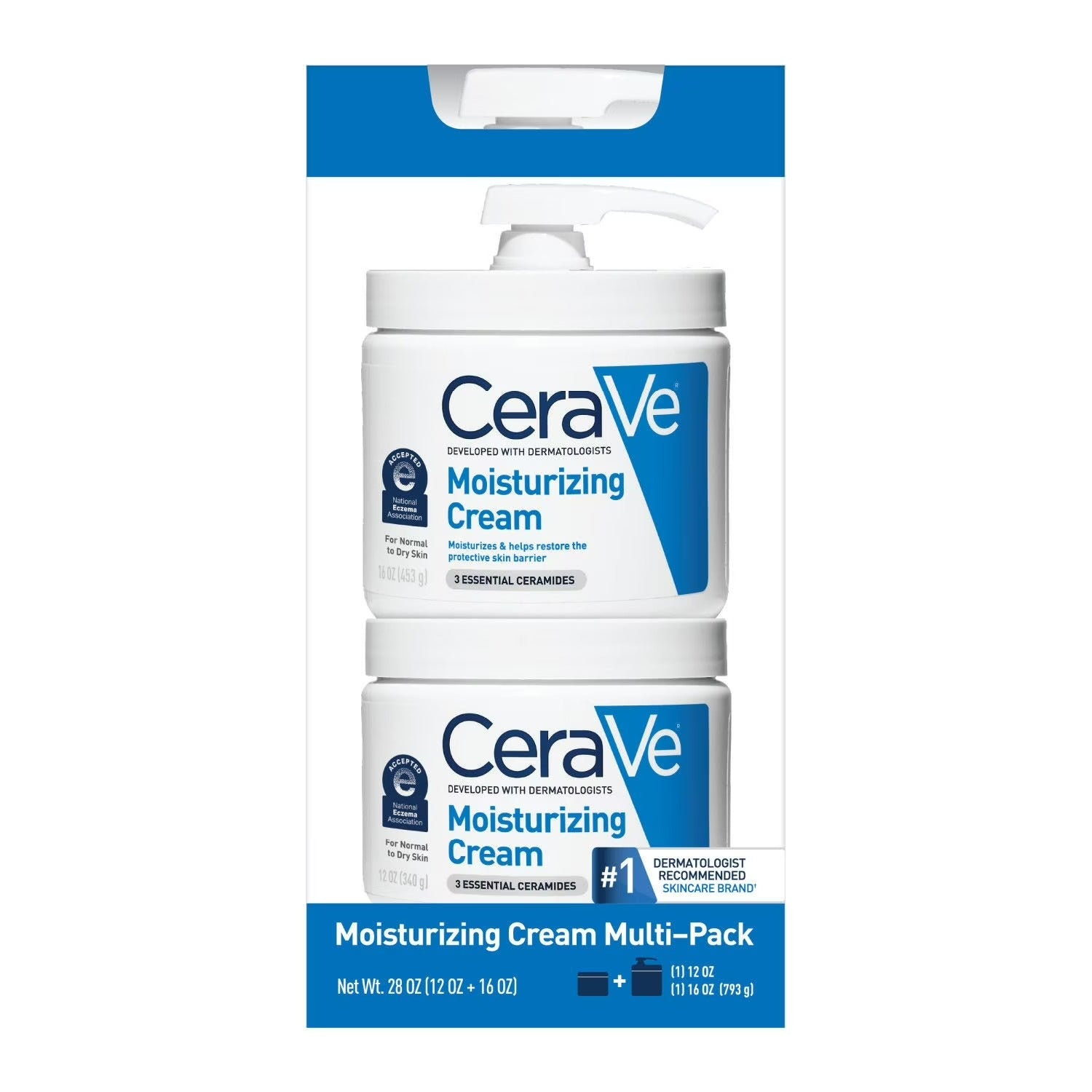 CeraVe Daily Moisturizing Cream Multi-Pack - (12+16)oz/1pk