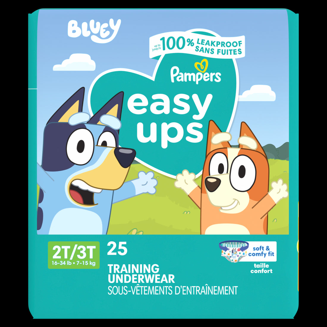 Pampers Easy Ups Training Underwear Boys Size 4 (2T3T) - 25ct/4pk