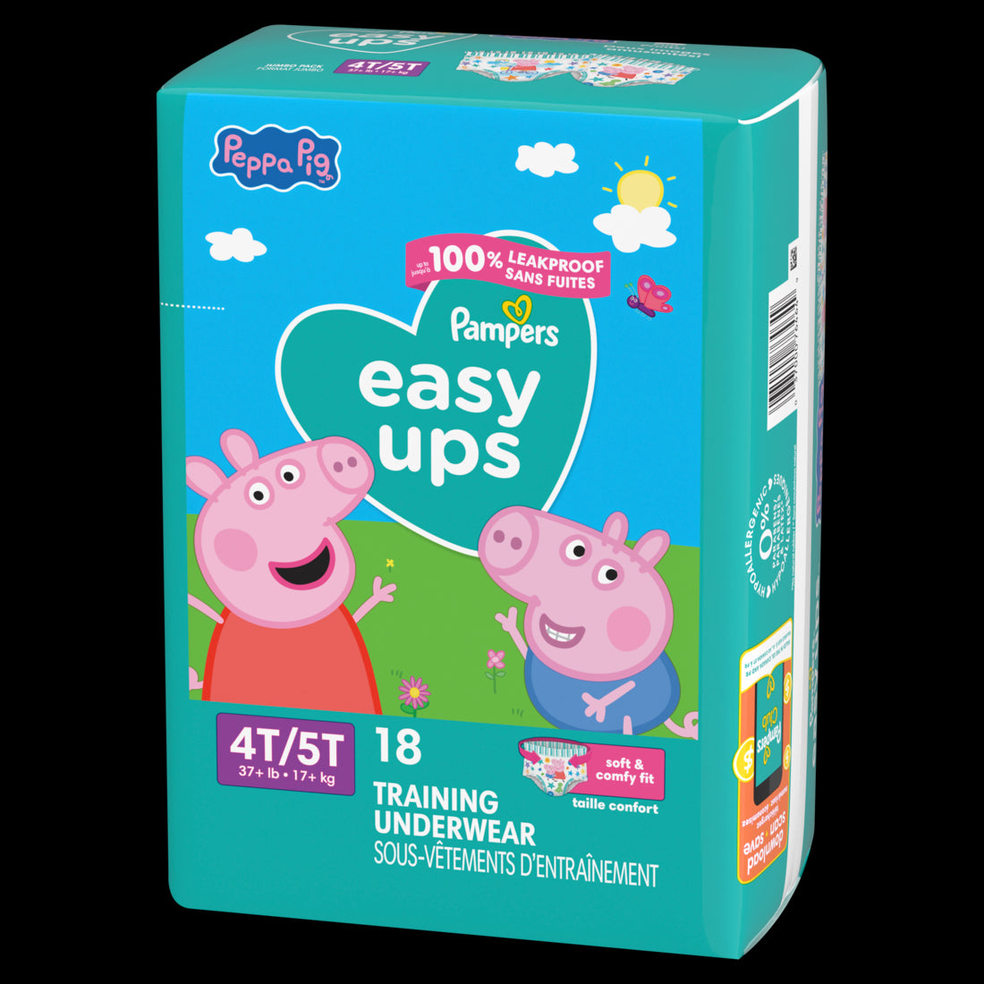 Pampers Easy Ups Training Underwear Peppa Pig Size 6 (4T5T) - 18ct/4pk