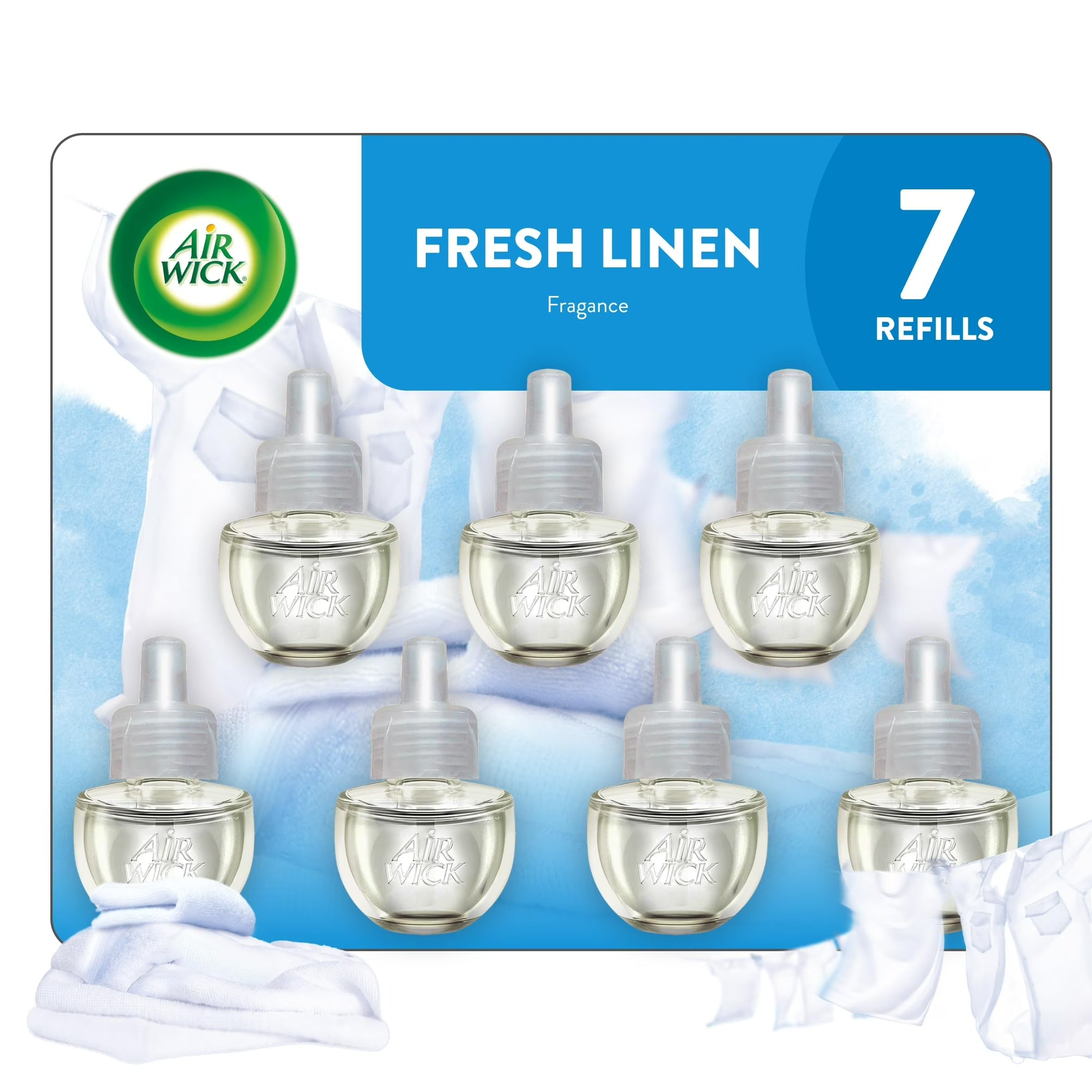 Air Wick Scented Oil - Refill Fresh Linen - 7ct/4pk