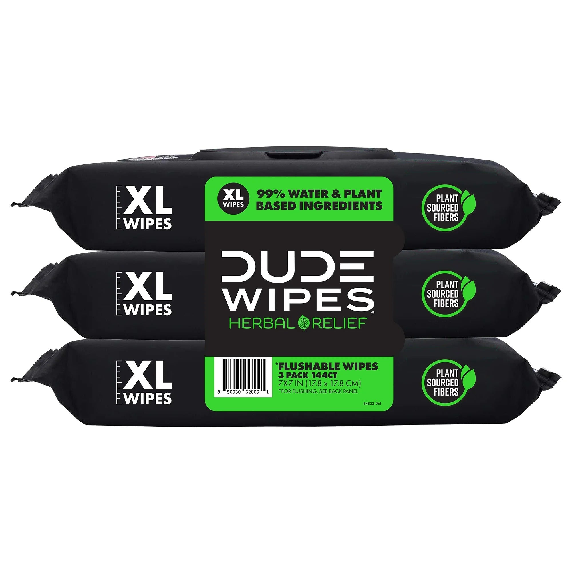 Dude Wipes Herbal Relief Flushable Wipes - (3x48)ct/4pk