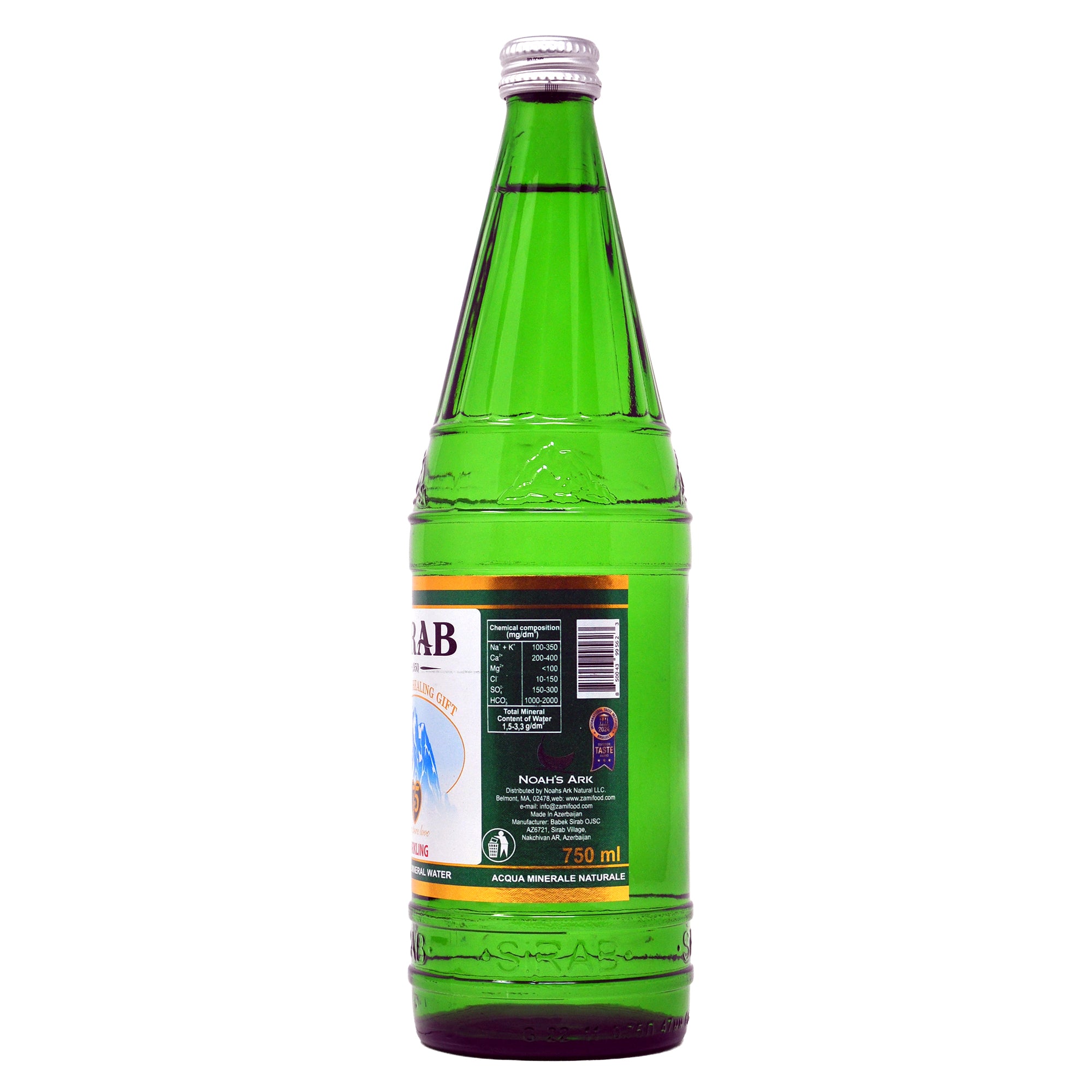 Sirab Sparkling Water - 750ml/25.35oz/15pk