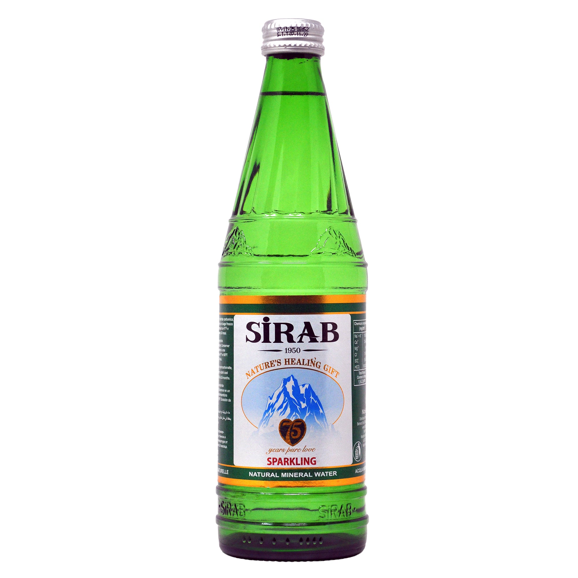 Sirab Sparkling Water - 500ml/16.9oz/20pk