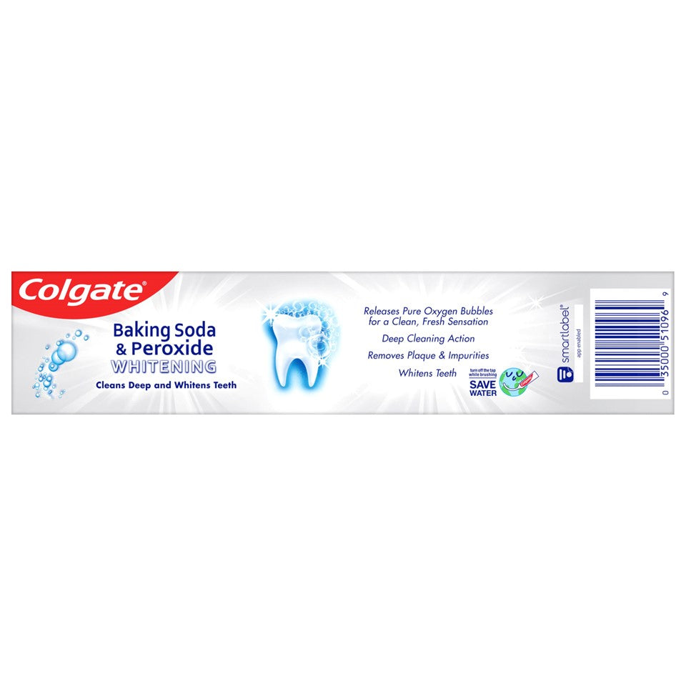 Colgate Baking Soda & Peroxide Whitening Bubbles Tooth Paste Brisk Mint - 8oz/24pk