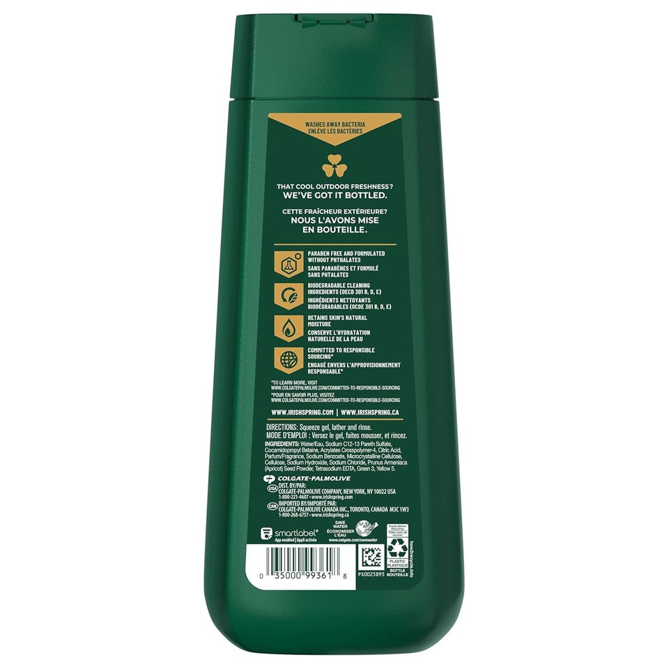 Irish Spring Body Wash Active Scrub - 20oz/4pk