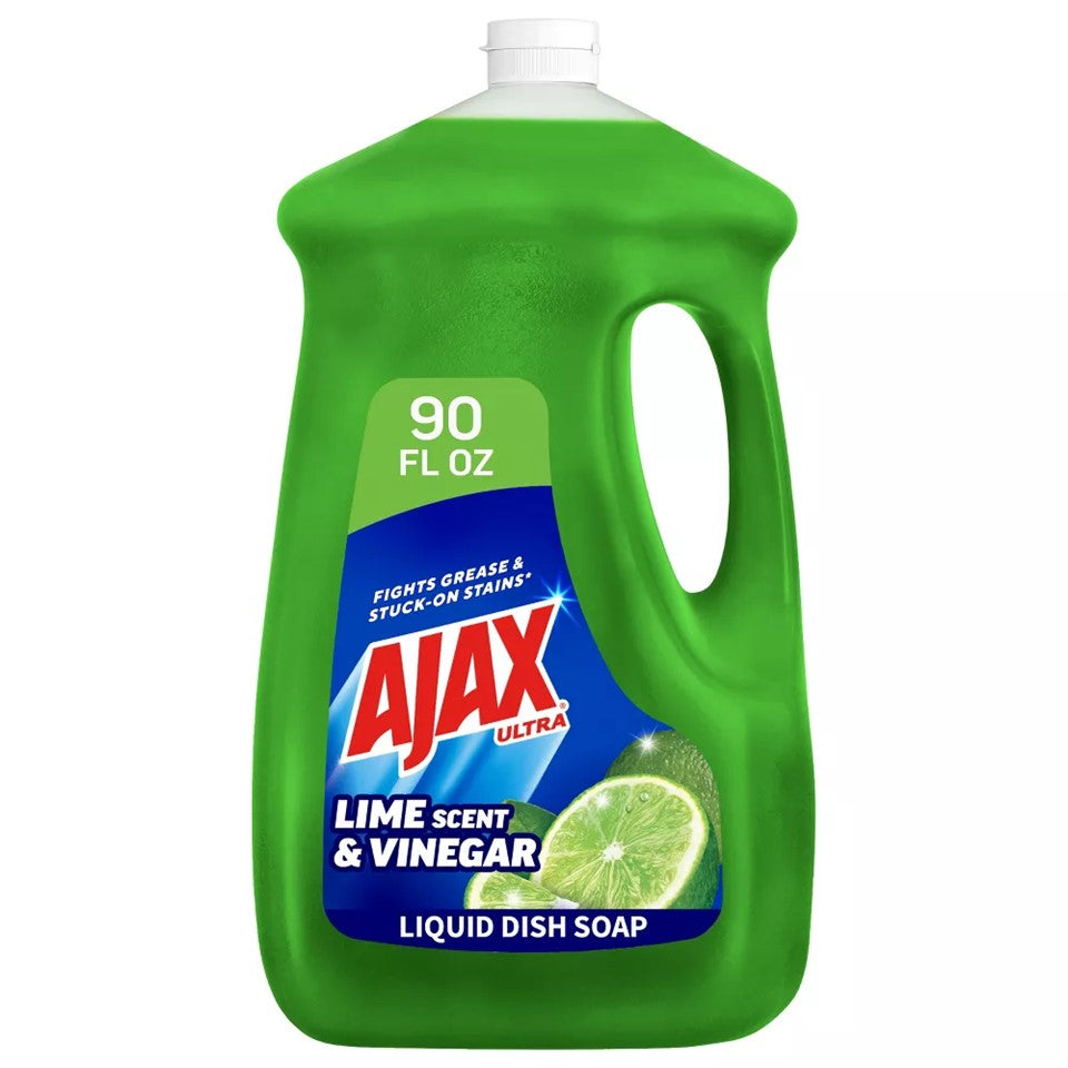 Ajax Ultra Dish Liquid Soap Lime - 90oz/4pk