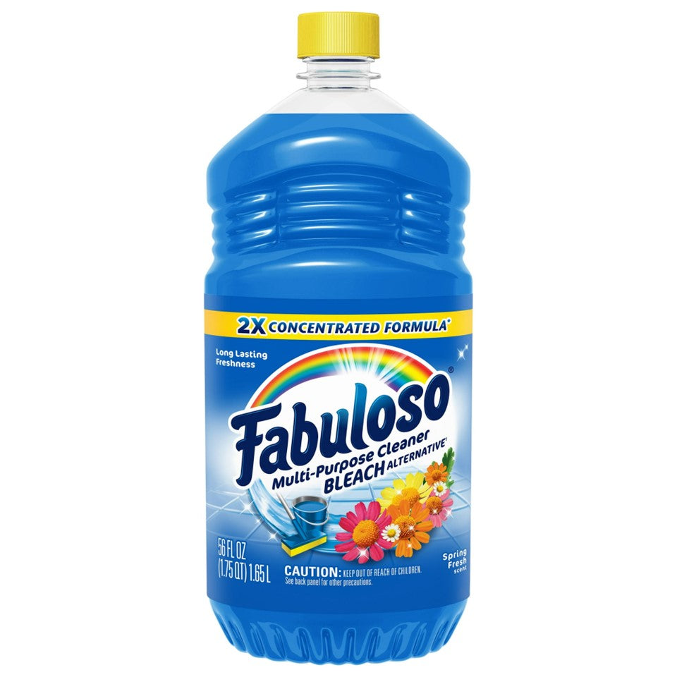 Fabuloso 2X Concentrated Formula Multi Purpose Cleaner Spring Fresh - 56oz/6pk