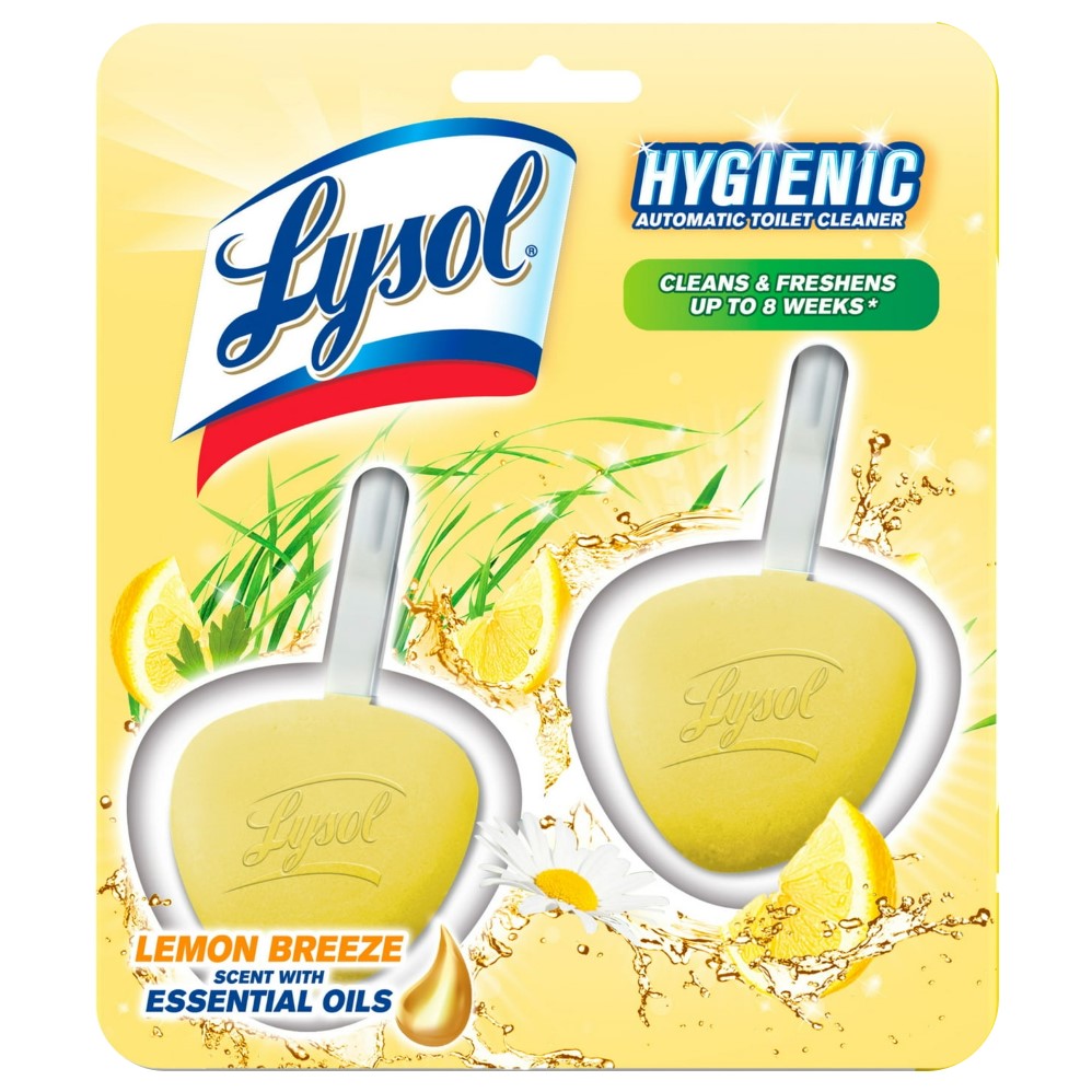 Lysol No Mess Automatic Toilet Bowl Cleaner - Citrus - 2ct/4pk