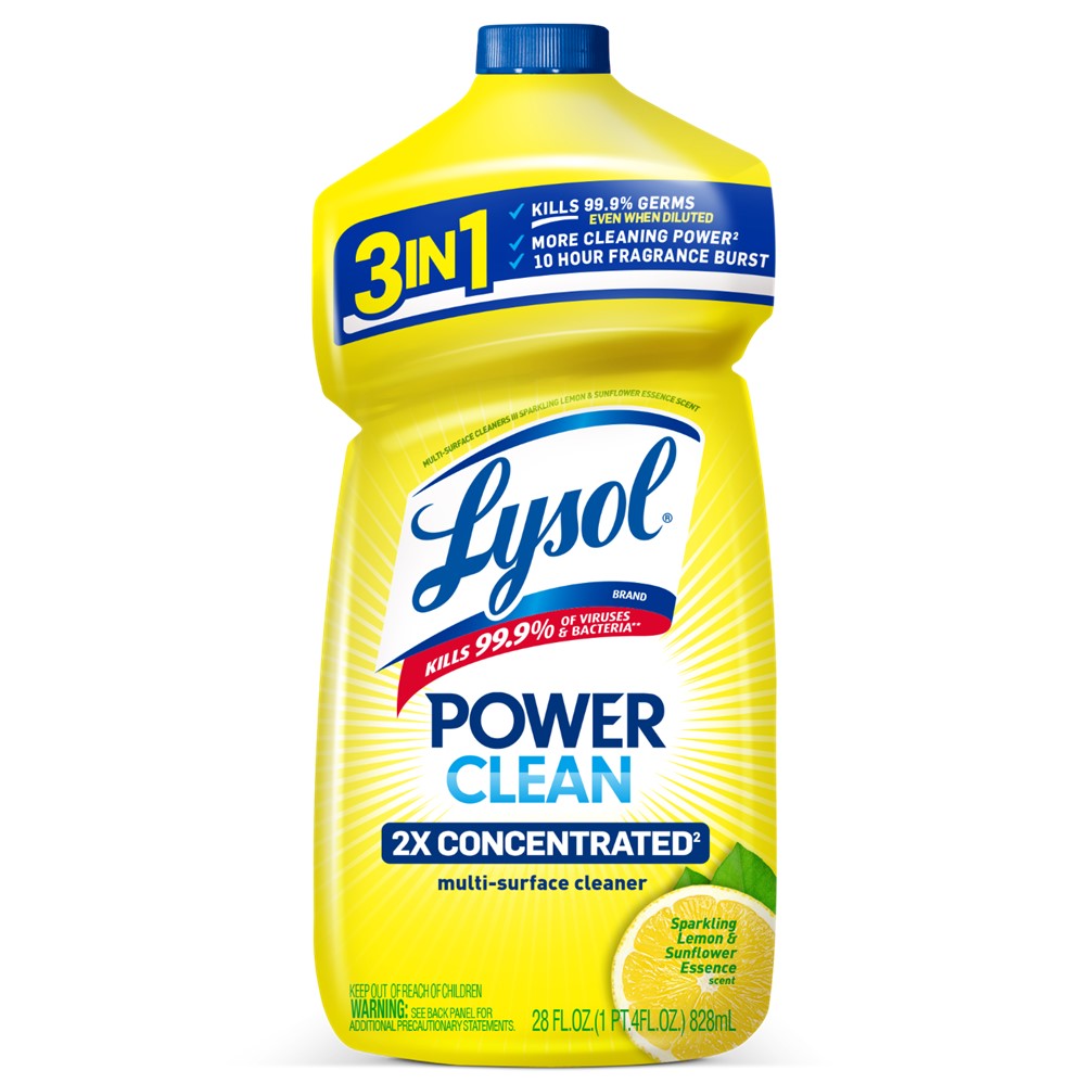 Lysol All Purpose Cleaner - Pourable Sparkling Lemon & Sunflower Essence - 28oz/9pk