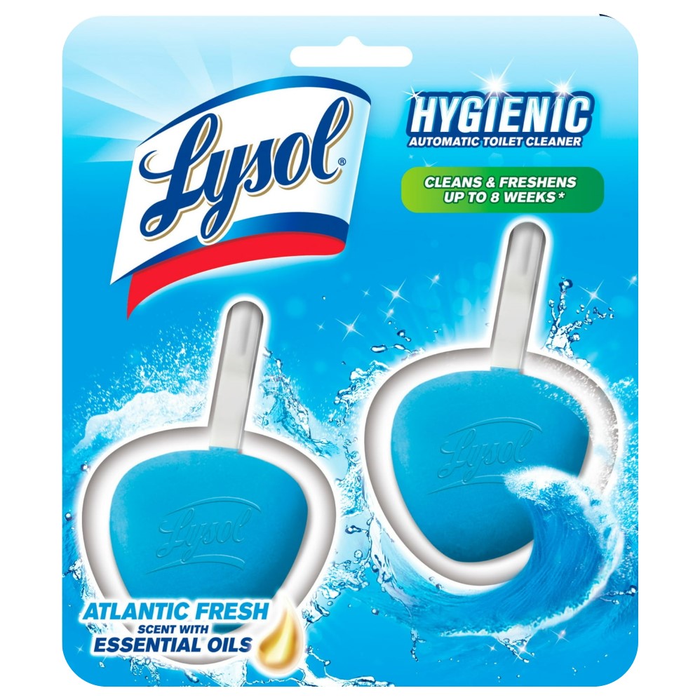 Lysol No Mess Automatic Toilet Bowl Cleaner - Ocean Fresh - 2ct/4pk