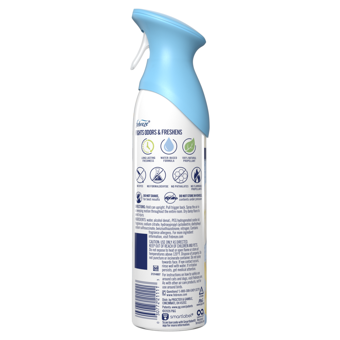 Febreze Air Mist Air Freshener Spray Odor Fighting Room Spray Jasmine & Honeysuckle Scent - 8.1oz/6pk