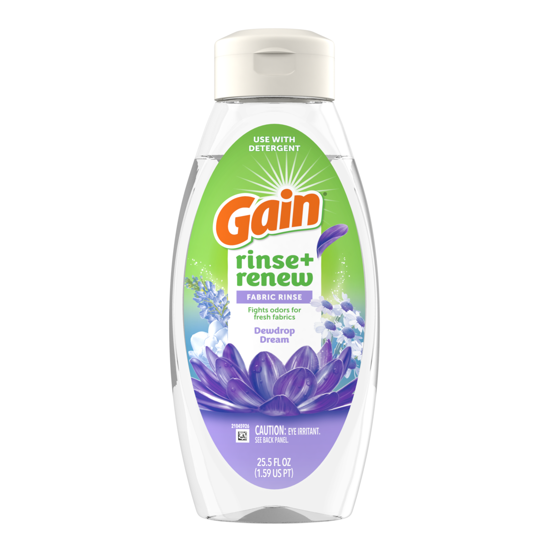 Gain Rinse And Renew Fabric Rinse Dewdrop Dream Odor Fighter - 25.5oz/6pk