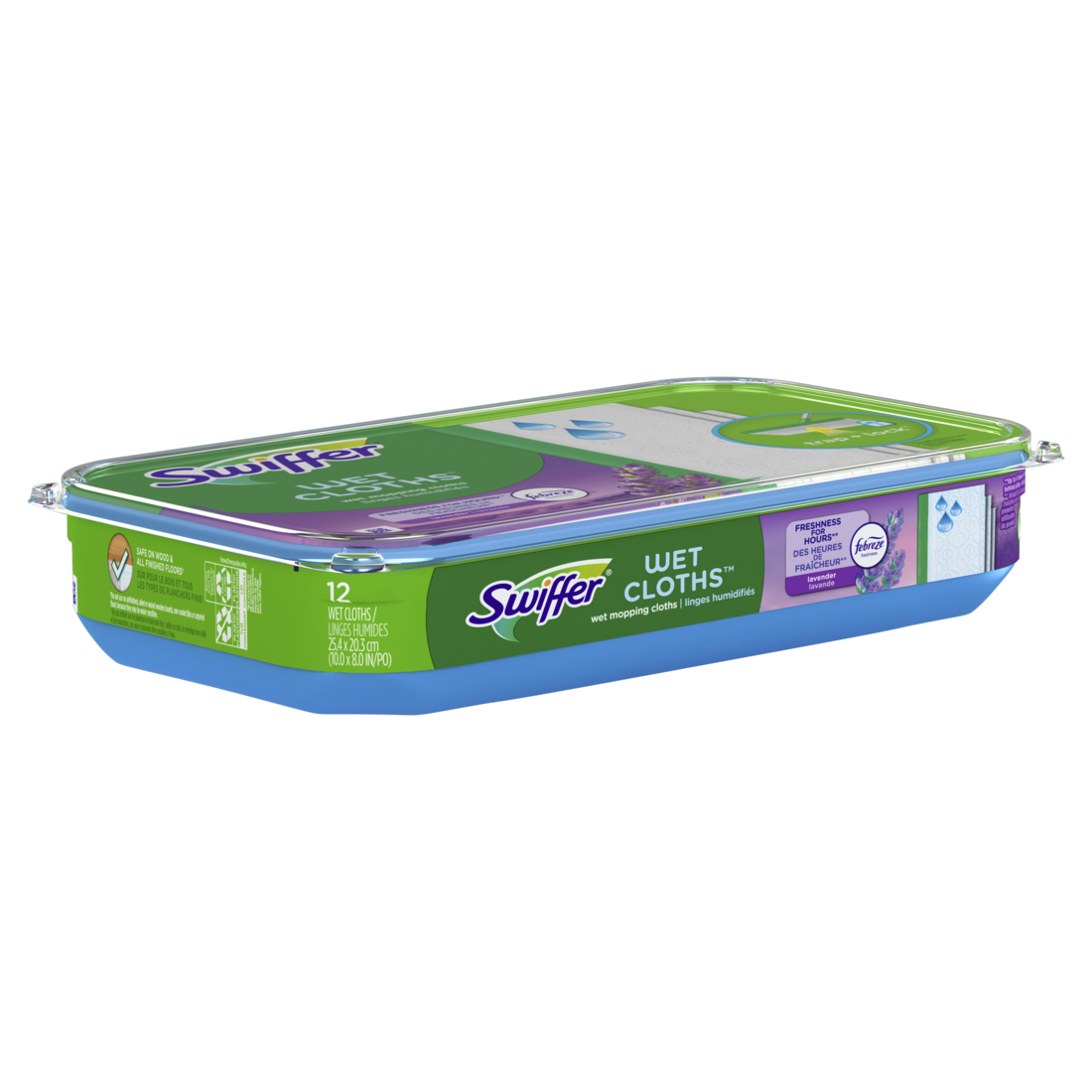 Swiffer Sweep + Mop Wet Pads Refill Floor Cleaner Cleaning Cloths Lavender - 12ct/6pk