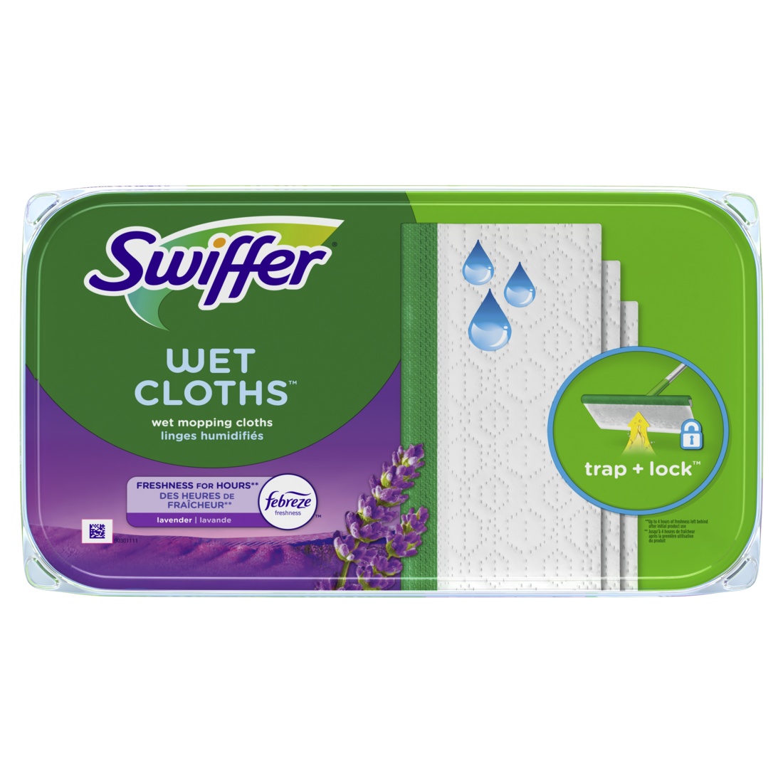 Swiffer Sweep + Mop Wet Pads Refill Floor Cleaner Cleaning Cloths Lavender - 12ct/6pk