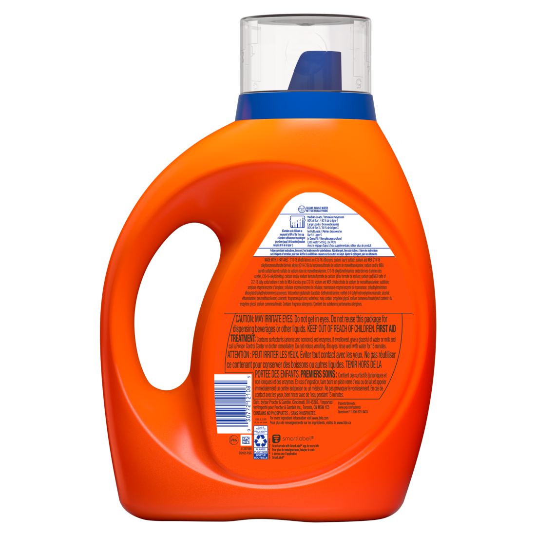 Tide Liquid Laundry Detergent Original Scent 64 Loads Boosted Clean Even In Cold Water Laundry Soap Concentrated Liquid Detergent - 80oz/4pk