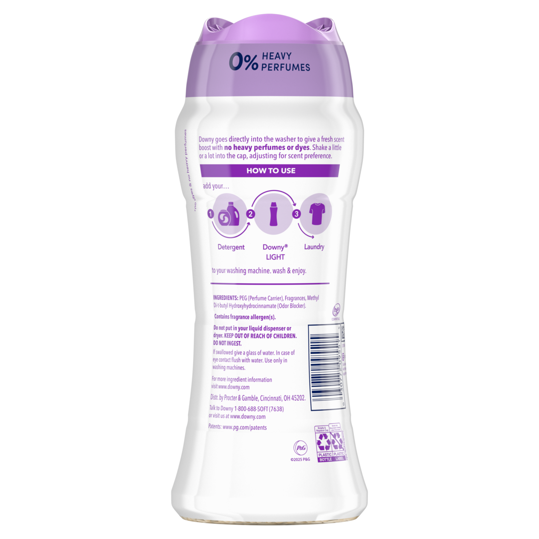 Downy Light Laundry Scent Booster Beads White Lavender Scent In-Wash Fabric Beads Designed To Be Gentle With A Light Boost Of Scent No Heavy Perfumes - 12.2oz/4pk