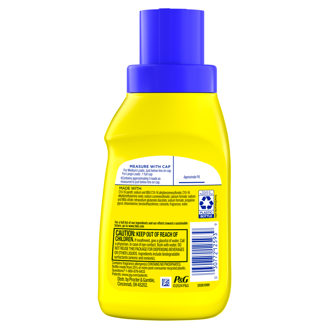 Tide Simply All-In-One Liquid Laundry Detergent Refreshing Breeze Scent 5 Loads - 8oz/12pk