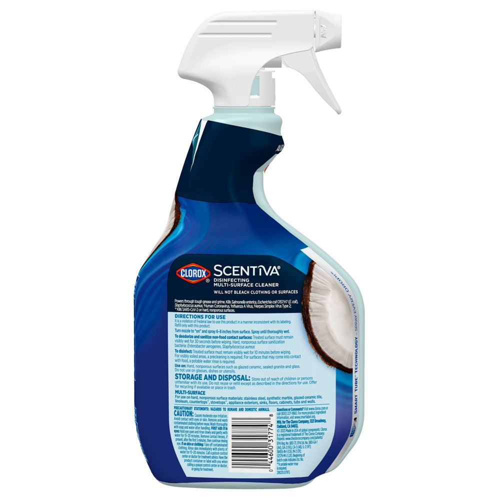 Clorox Scentiva Multi-Surface Cleaner Spray Coconut & Waterlily - 32oz/9pk