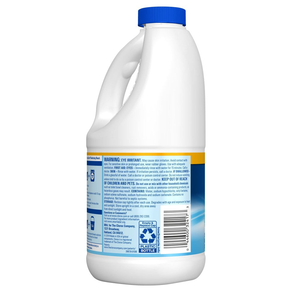 Clorox Bleach Liquid Splash-Less Regular Concentrated - 40oz/6pk