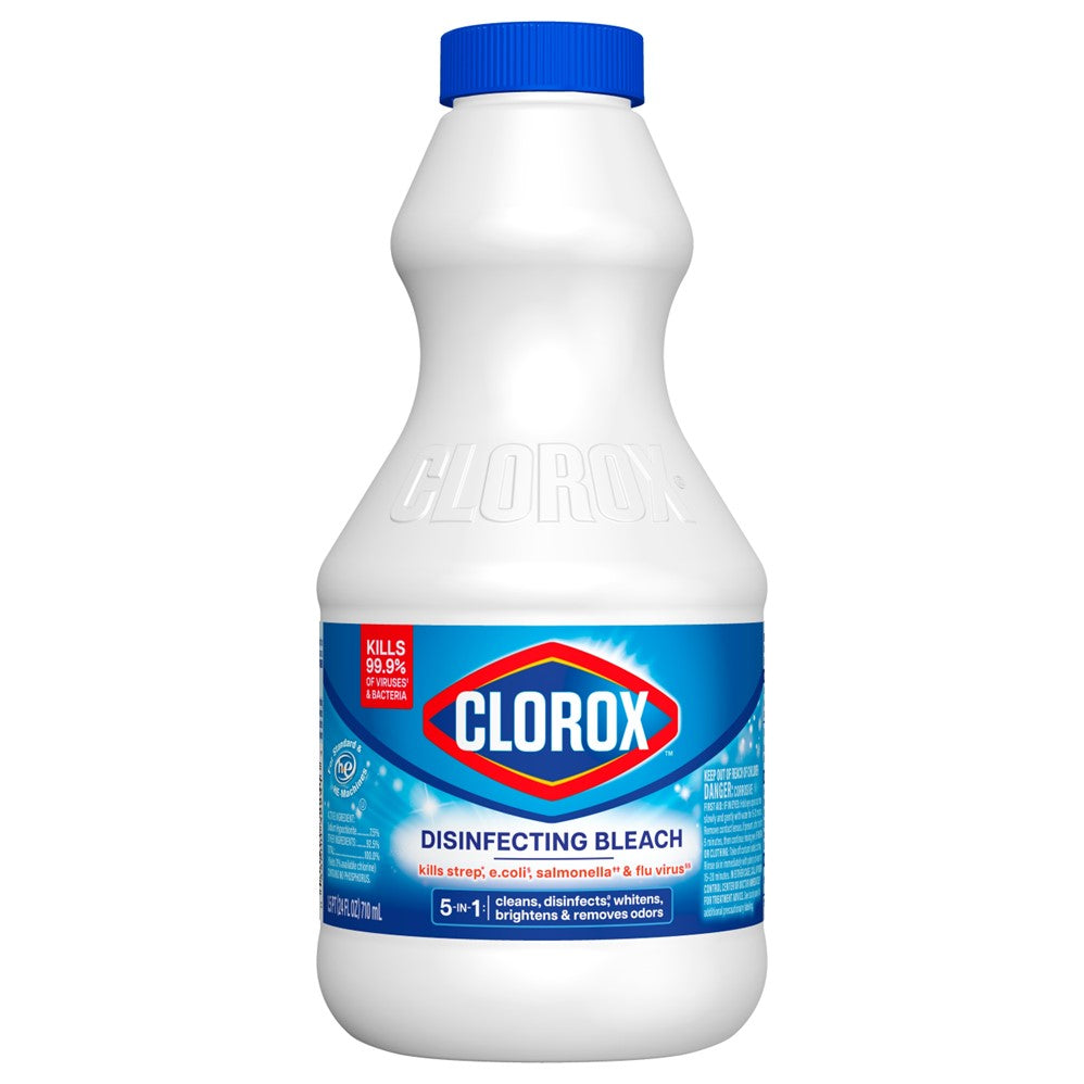 Clorox Bleach Liquid Disinfecting Concentrated - 24oz/12pk