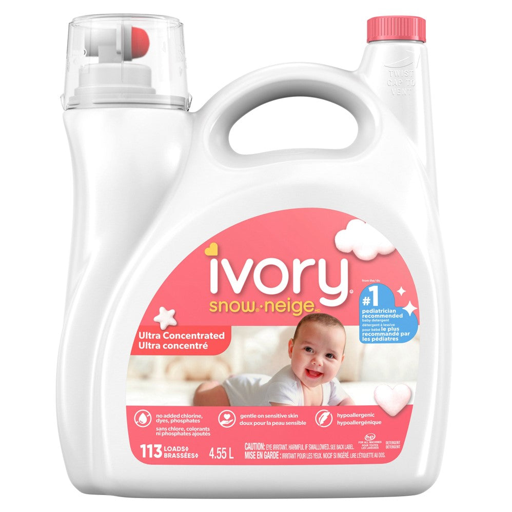 Ivory Snow Liquid Laundry Detergent 113 Loads - 154oz/4pk