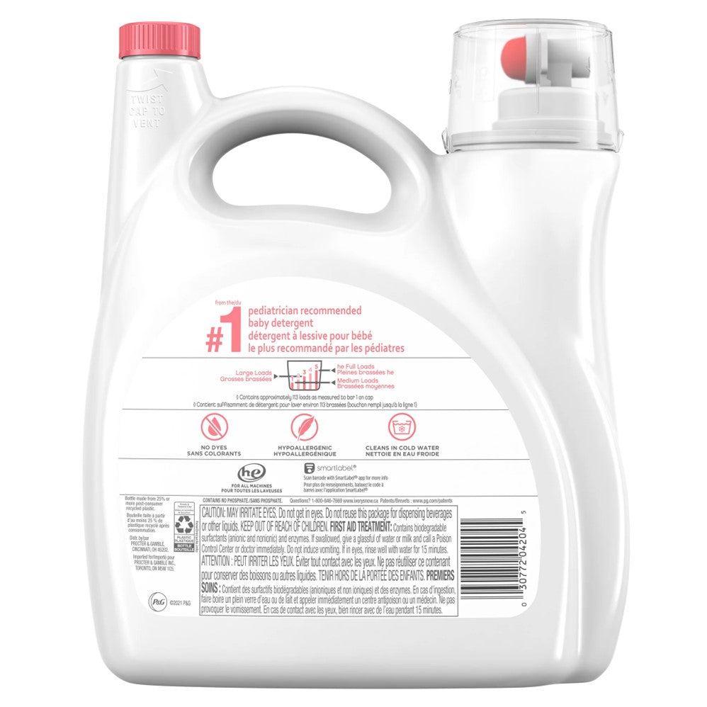 Ivory Snow Liquid Laundry Detergent 113 Loads - 154oz/4pk