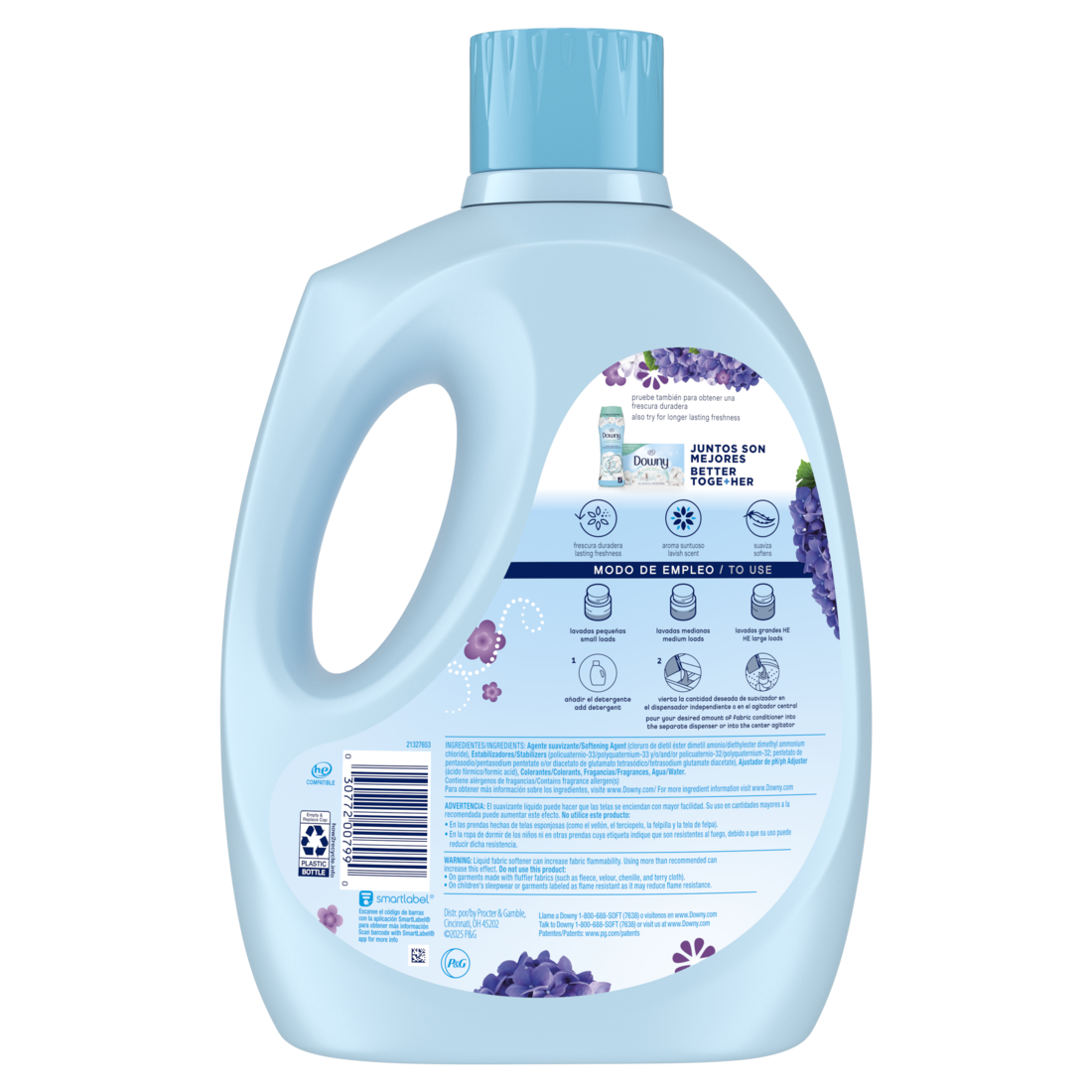 Downy Fresh Non-Concentrated Liquid Fabric Softener Lavender Dream Scent 145 Loads - 125oz/4pk