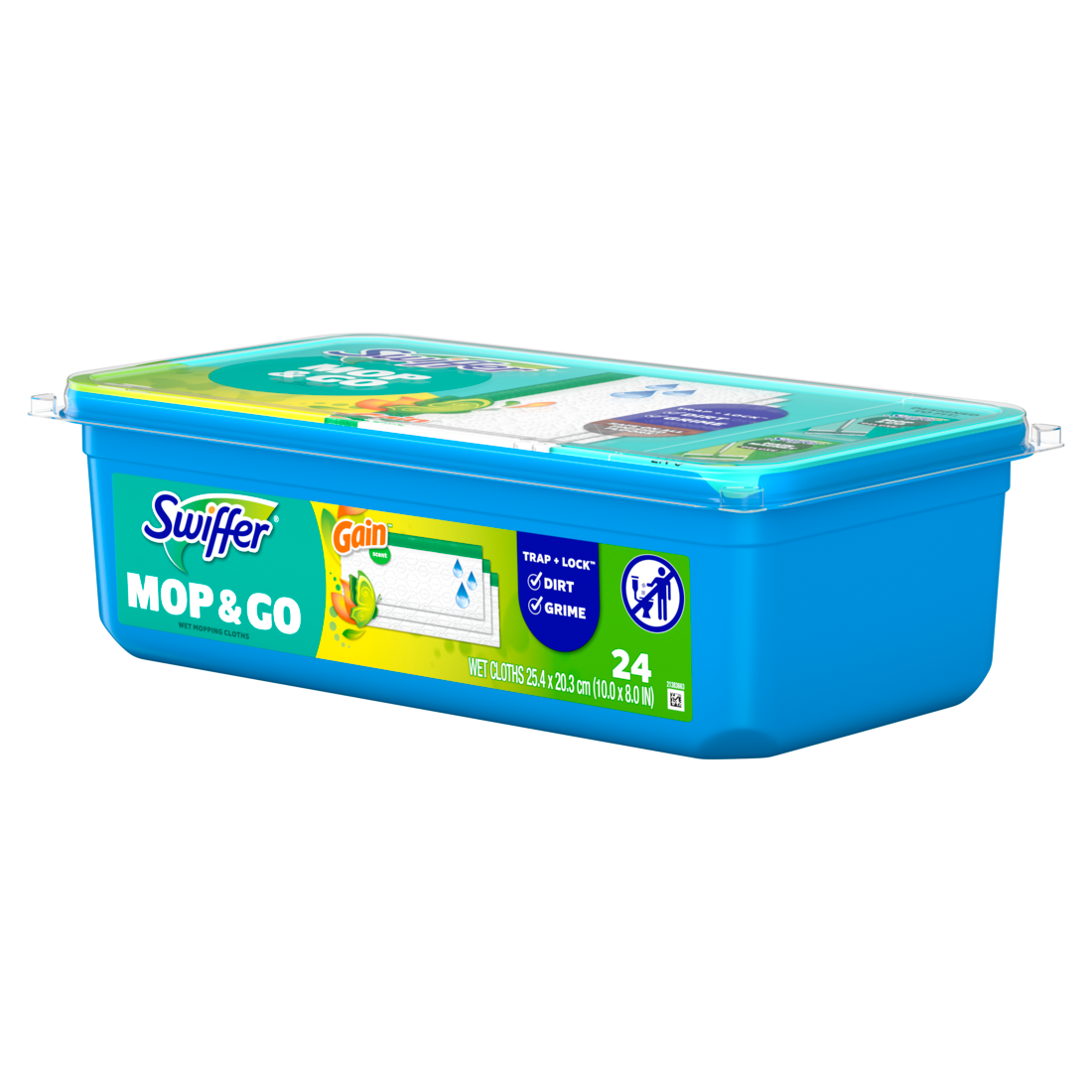 Swiffer Sweep + Mop Wet Pads Refill Floor Cleaner Cleaning Cloths Gain - 24ct/6pk