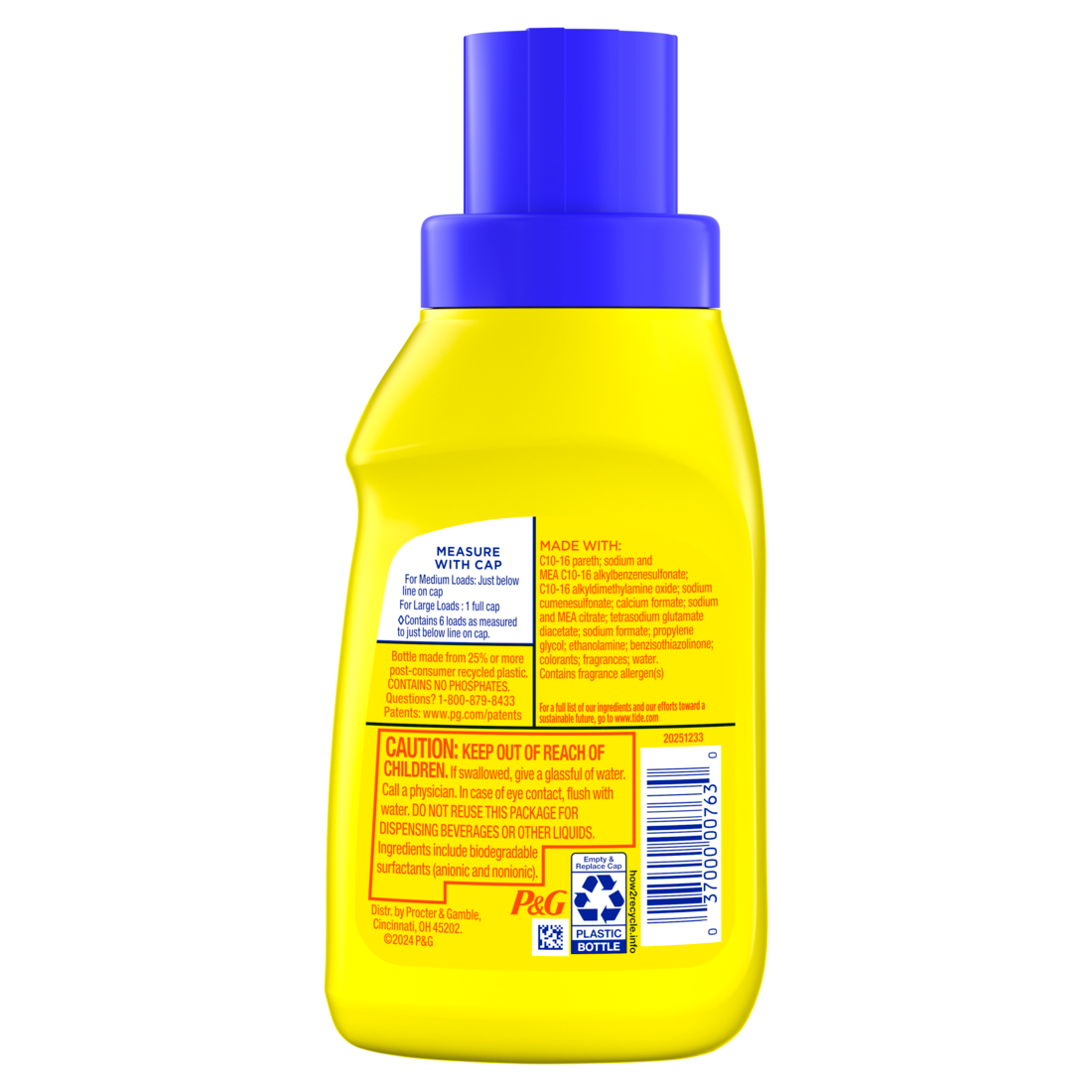 Tide Simply All-In-One Liquid Laundry Detergent Refreshing Breeze Scent 6 Loads - 10oz/12pk