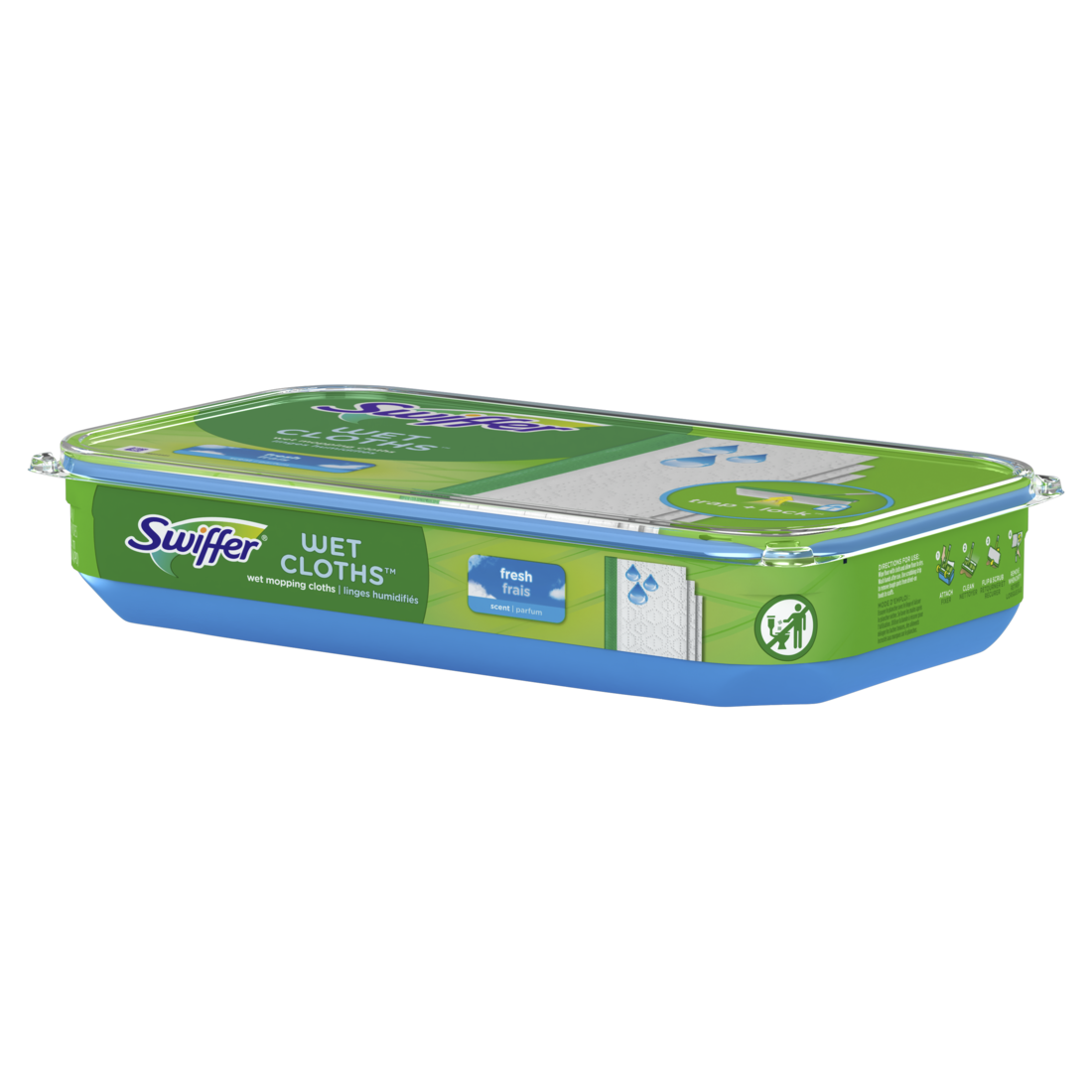 Swiffer Sweep + Mop Wet Pads Refill Floor Cleaner Cleaning Cloths Fresh - 12ct/6pk