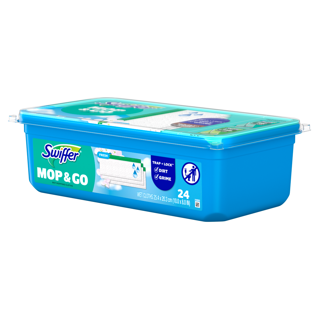 Swiffer Sweep + Mop Wet Pads Refill Floor Cleaner Cleaning Cloths Fresh - 24ct/6pk