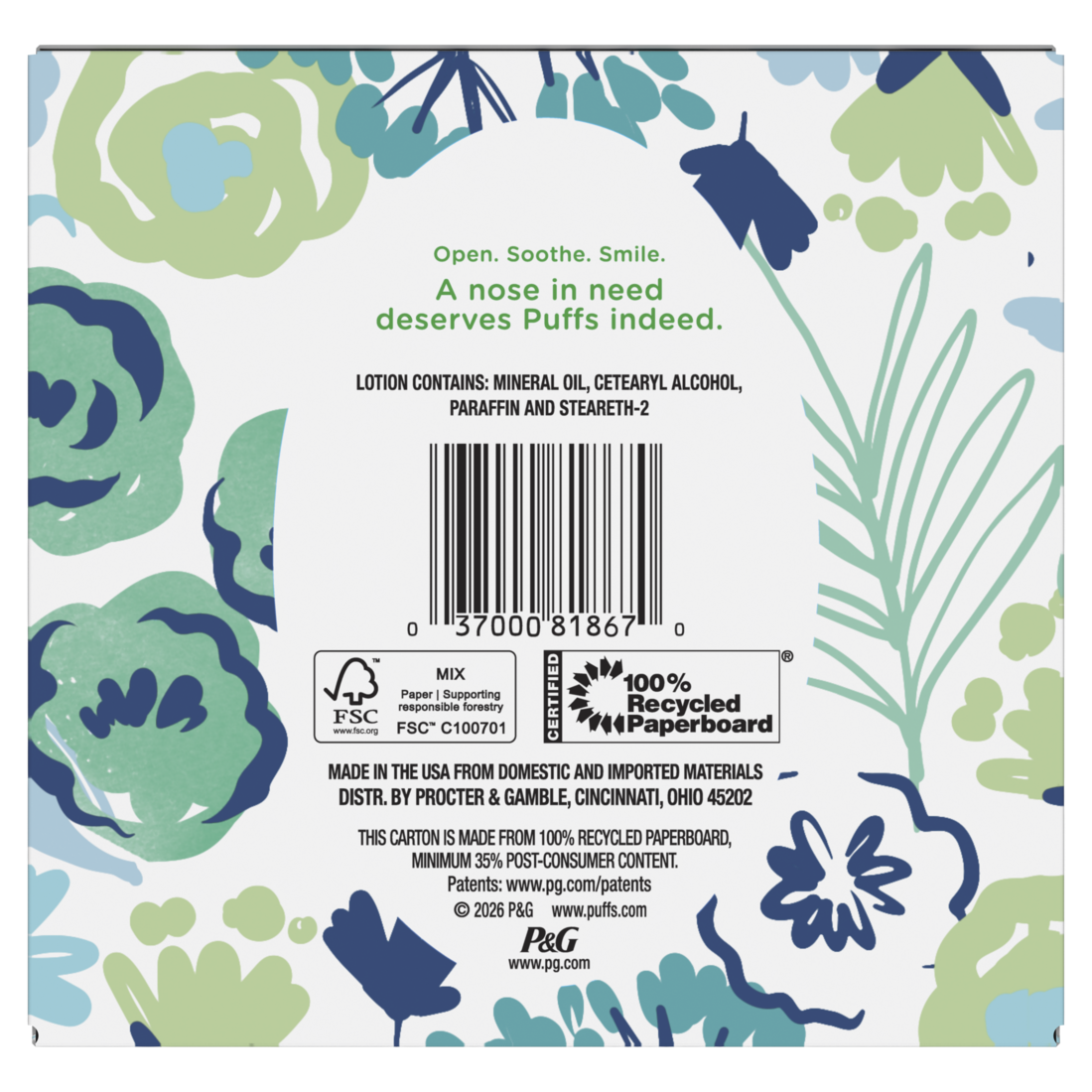 Puffs Plus Lotion Facial Tissue 1 Cube 48 Tissues Per Box - 48ct/24pk