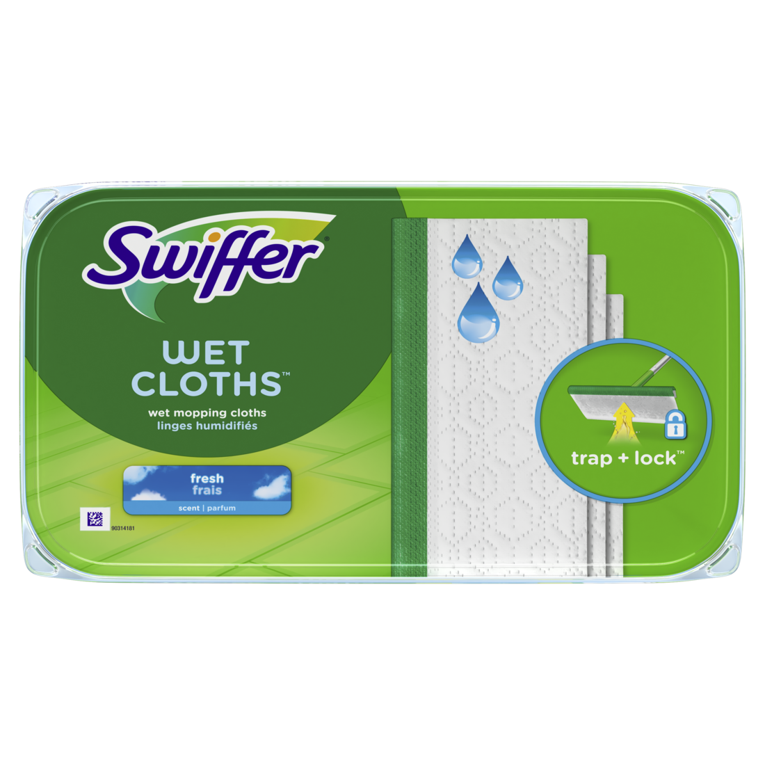 Swiffer Sweep + Mop Wet Pads Refill Floor Cleaner Cleaning Cloths Fresh - 12ct/6pk