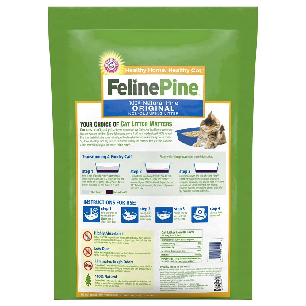 Feline Pine Non-Clumping Cat Litter - 20lb/1pk