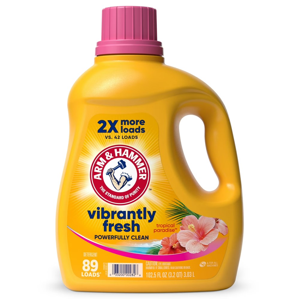 Arm & Hammer Liquid Laundry Detergent Tropical Paradise Dual HE - 102.5oz/4pk