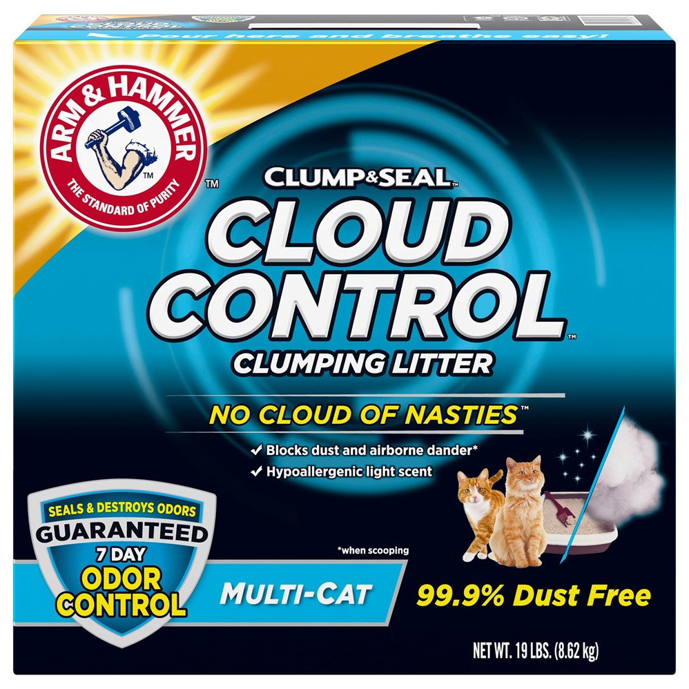Arm & Hammer Clump & Seal Cloud Control Cat Litter - 19lb/2pk