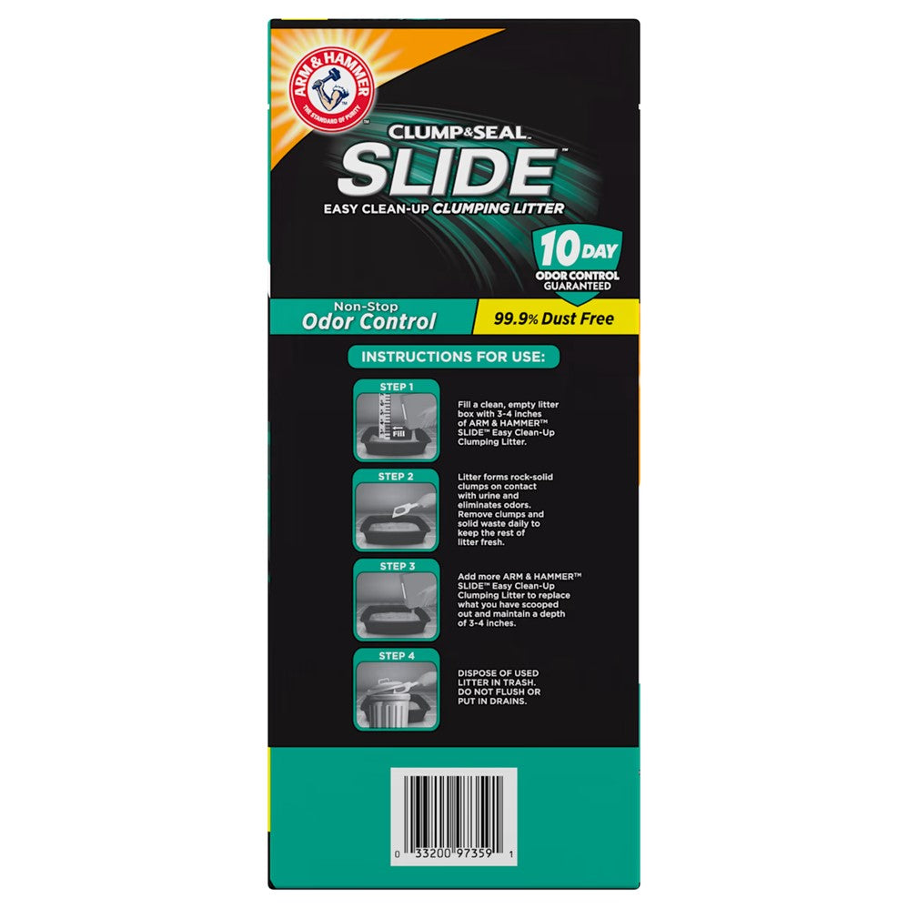 Arm & Hammer Clump & Seal Slide Non-Stop Odor Control Cat Litter - 28lb/1pk