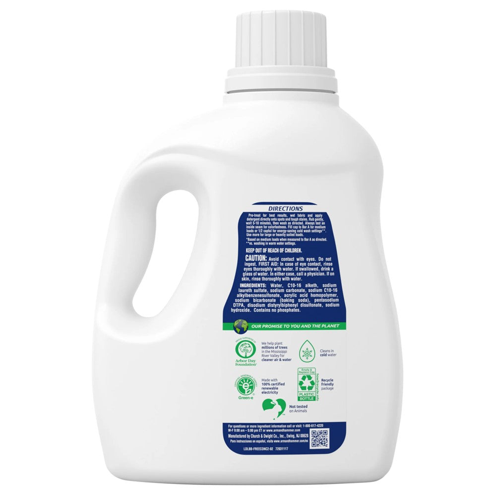 Arm & Hammer Liquid Laundry Detergent Perfume & Dye Free - 105oz/4pk