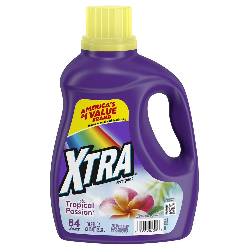 XTRA Liquid Laundry Detergent Tropical Passion - 100.8oz/4pk