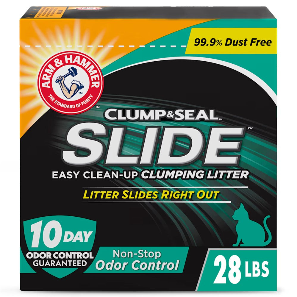 Arm & Hammer Clump & Seal Slide Non-Stop Odor Control Cat Litter - 28lb/1pk
